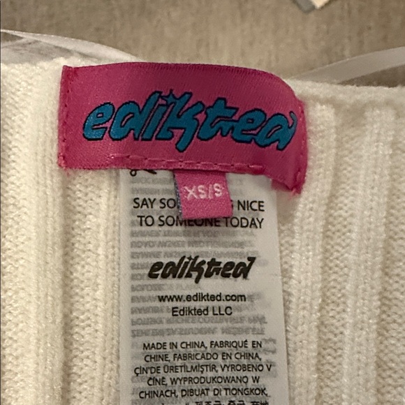 Edikted off white cozy shrug sweater - Picture 2 of 3